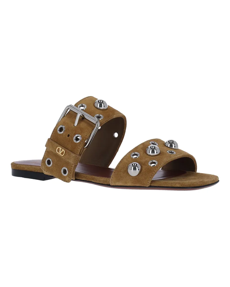 Valentino Garavani Women's Sandals Beige Leather Beige