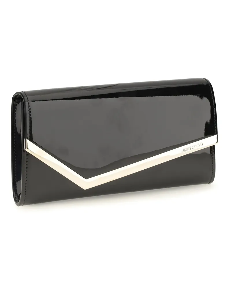Jimmy Choo Leather Clutch Wallet — Black Black