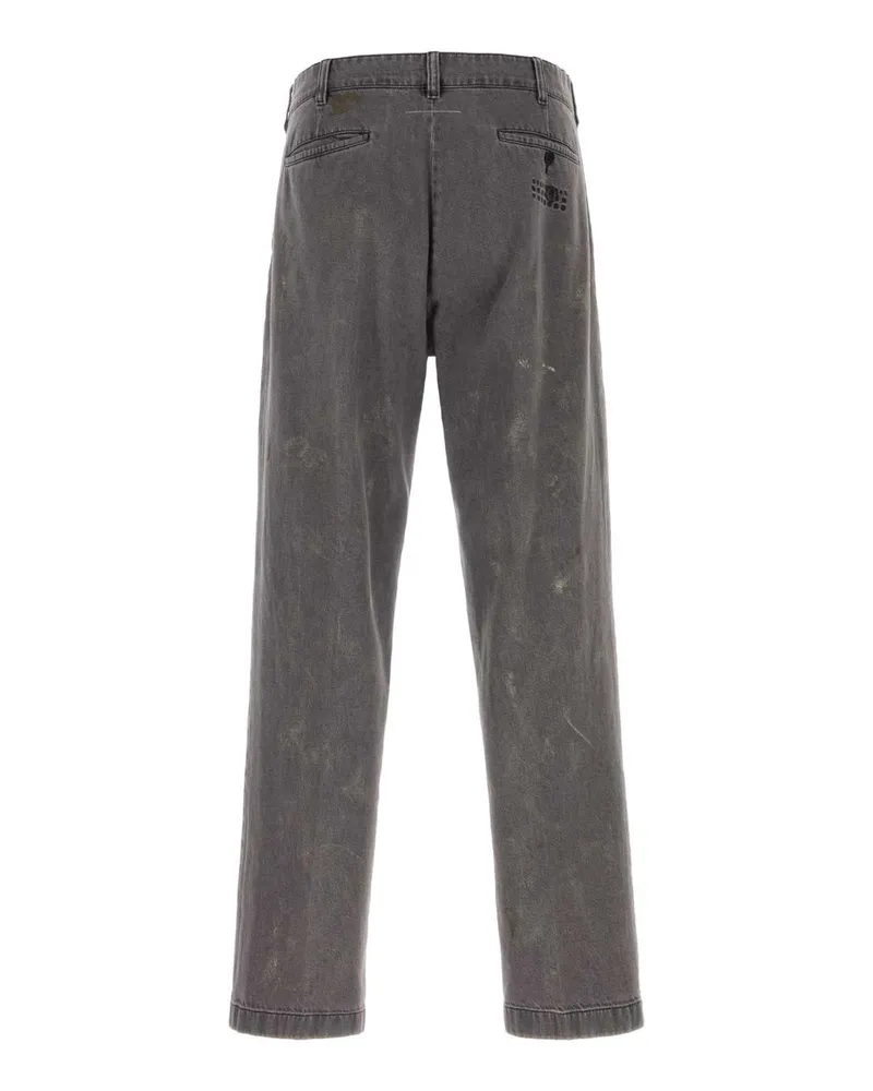 Maison Margiela Distressed Denim Trousers — Gray Gray