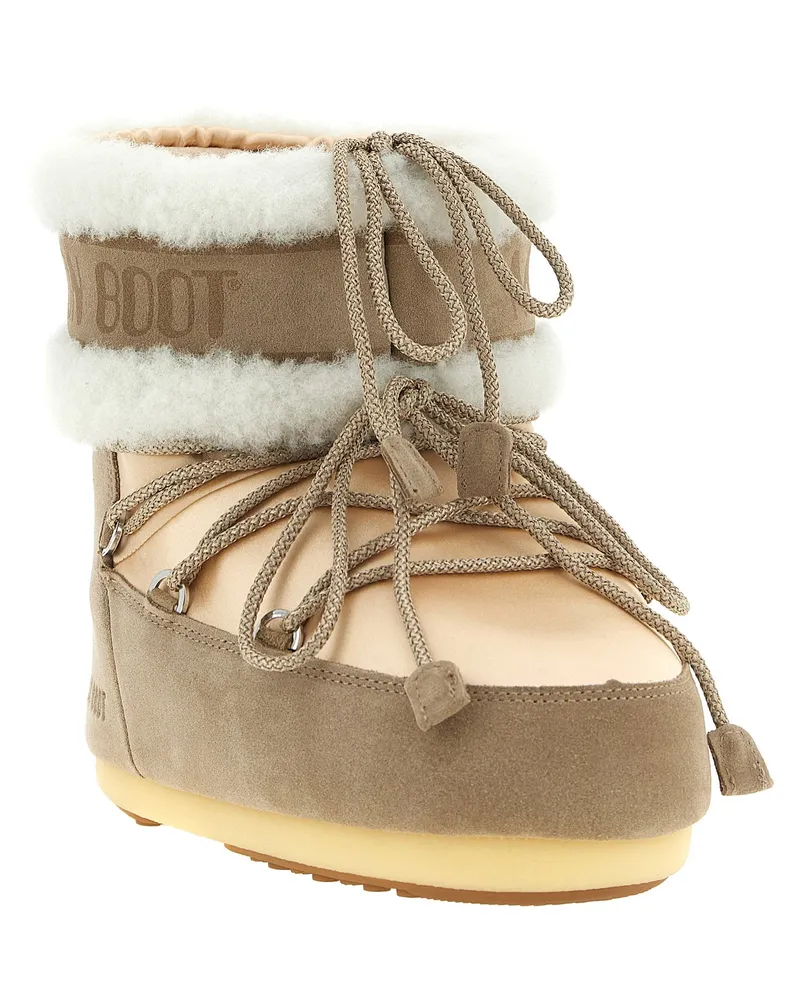 Moon Boot Icon Low Pearly Plus Boots — Beige Beige