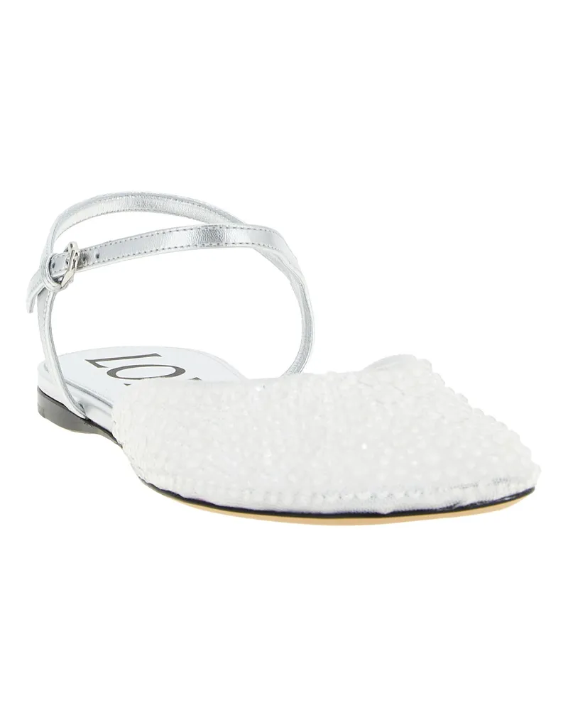 Loewe Women's White Polyamide Ballet Flats White