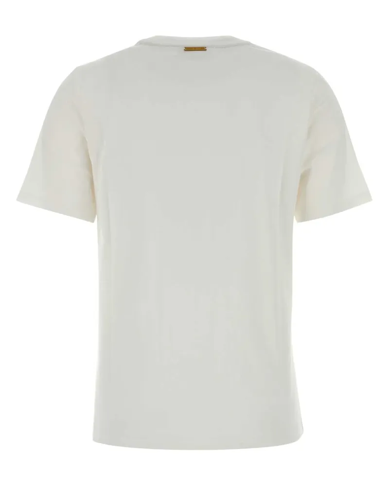 Michael Kors Women's White Cotton T-Shirt Bianco Exterior White