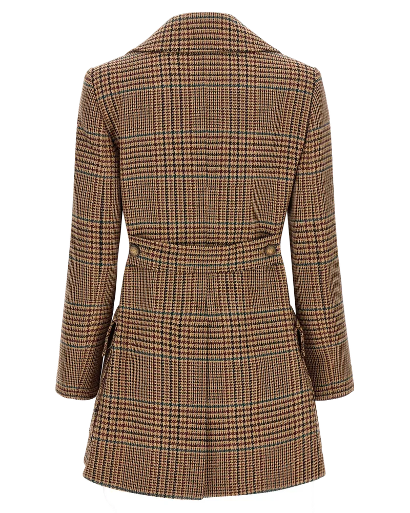 Etro Women's Brown Wool Coat Clothing Brown