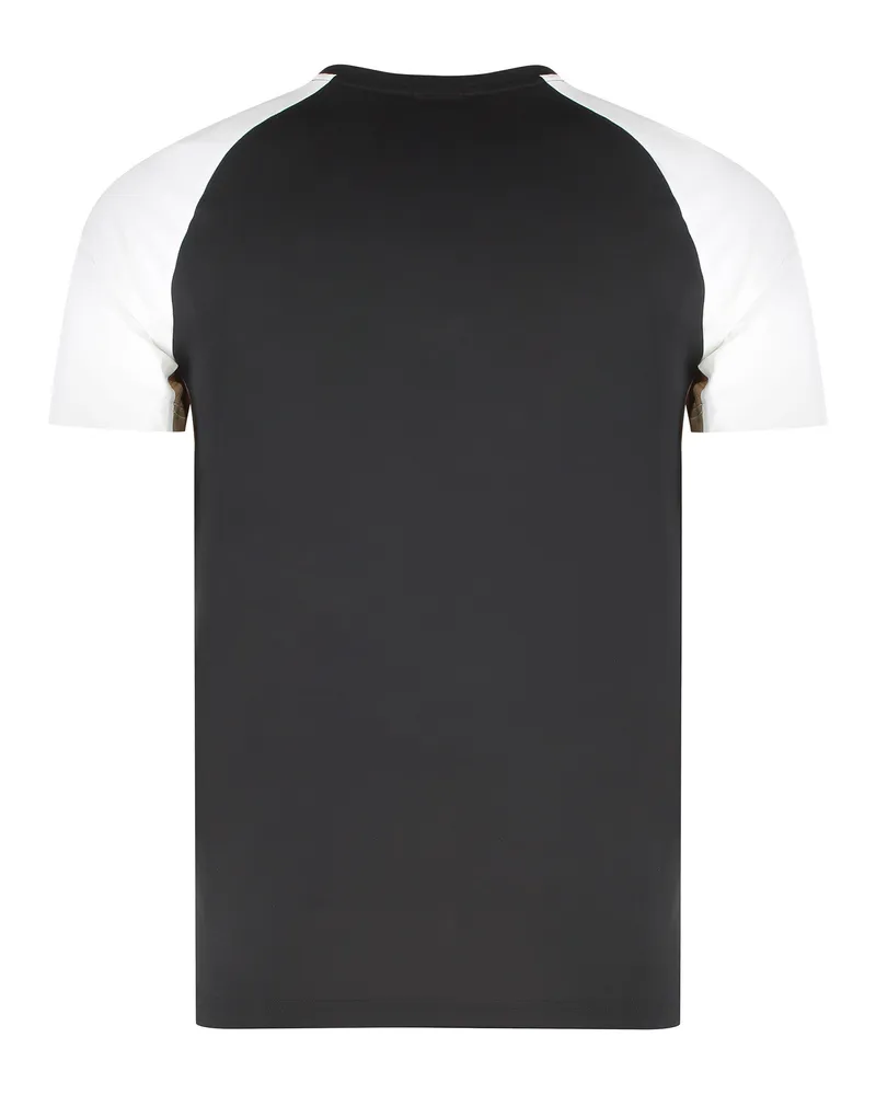 HUGO BOSS Men's Techno Fabric T-Shirt Black Polyester T-Shirts And Polos Black