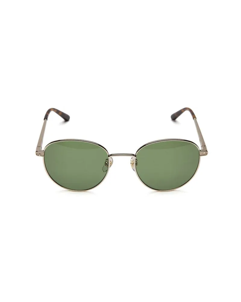 Furla Women's Sunglasses Light Gold-Green Metal Eyewear - Gold/green Gold