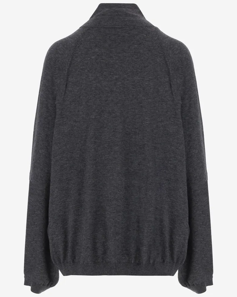 FRANKIE Shop Women's Jacket Wool-Blend Grey Gray