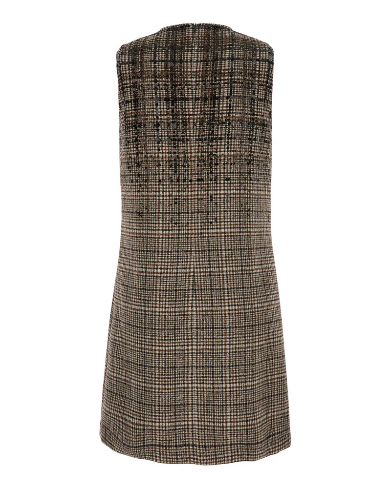 Brunello Cucinelli Knit Alpaca Blend Dress — Brown Brown