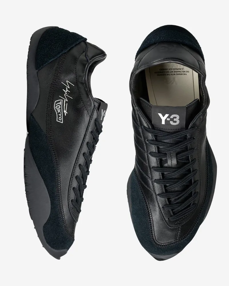 adidas Men's Trainers Tokyo Wrapped Black Leather Sneaker Black