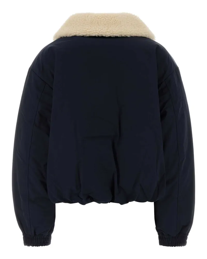 Ralph Lauren Sherpa-Collar Recycled Polyester Down Jacket — Navy Navy