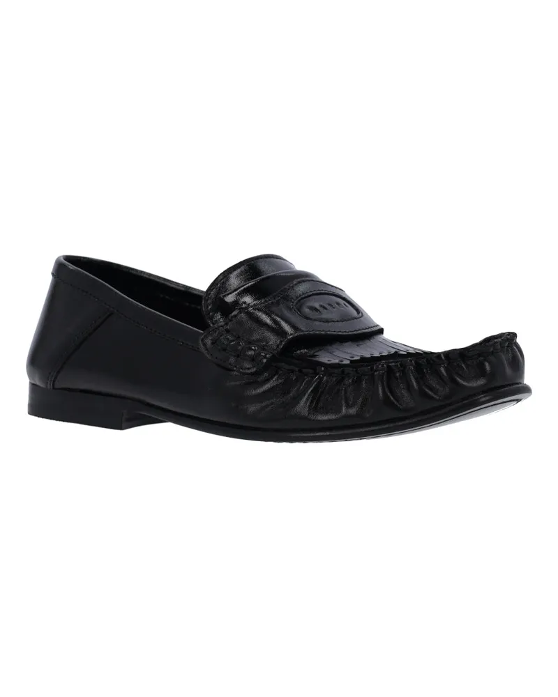 Marni Women's Flat Shoes Black Upper: Ovine Leather Black