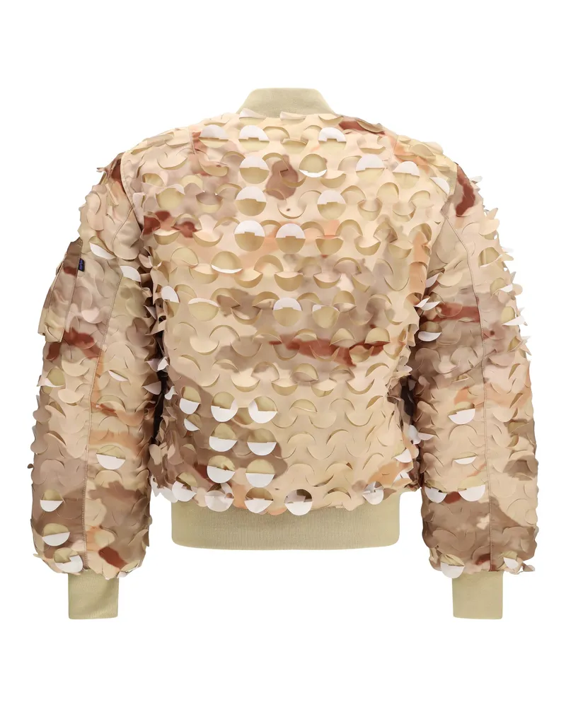 Alpha Industries Men's Ma-1 Ulcans Flight Jacket Sentinel Desert Camo Nylon Beige