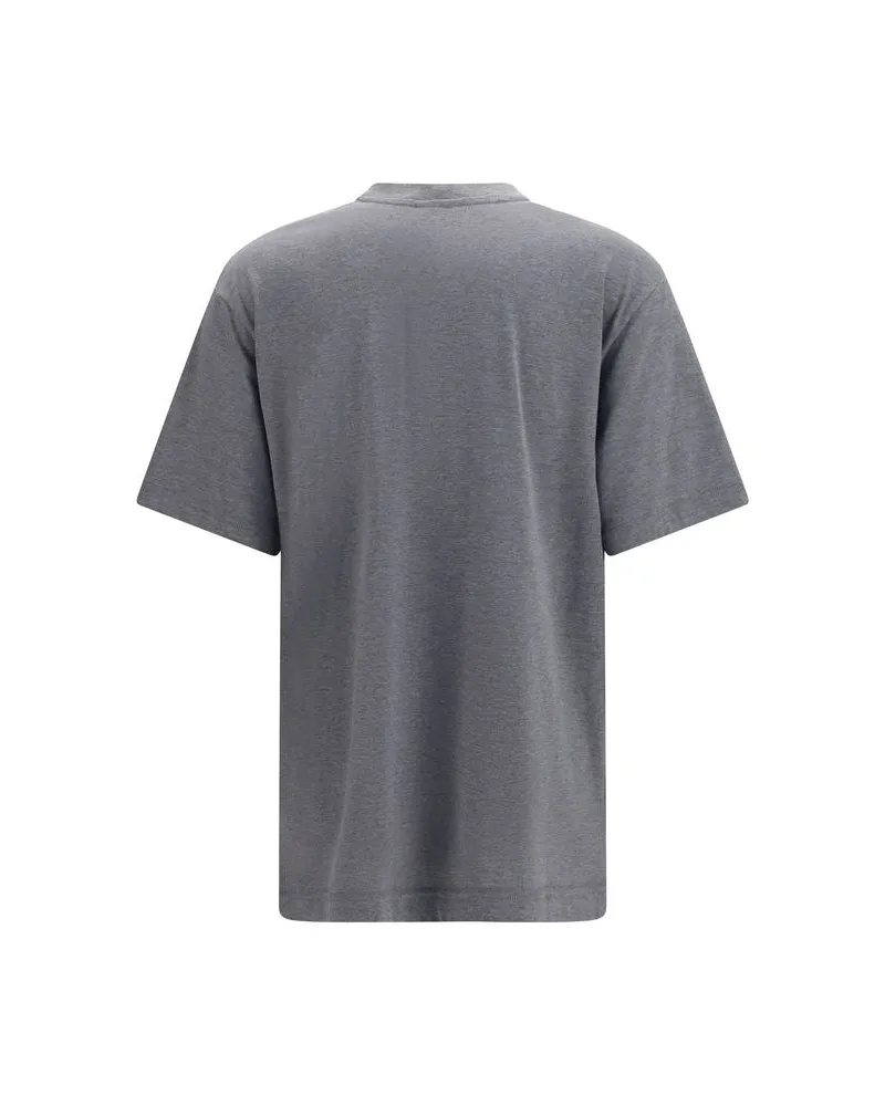Gucci Women Gray Cotton T-Shirt Gray