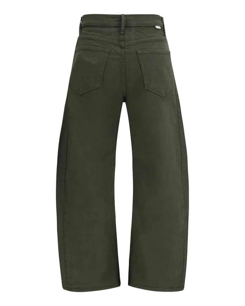 Mother Women's The Half Pipe Flood Jeans Forest Night Cotton; Elastane Green