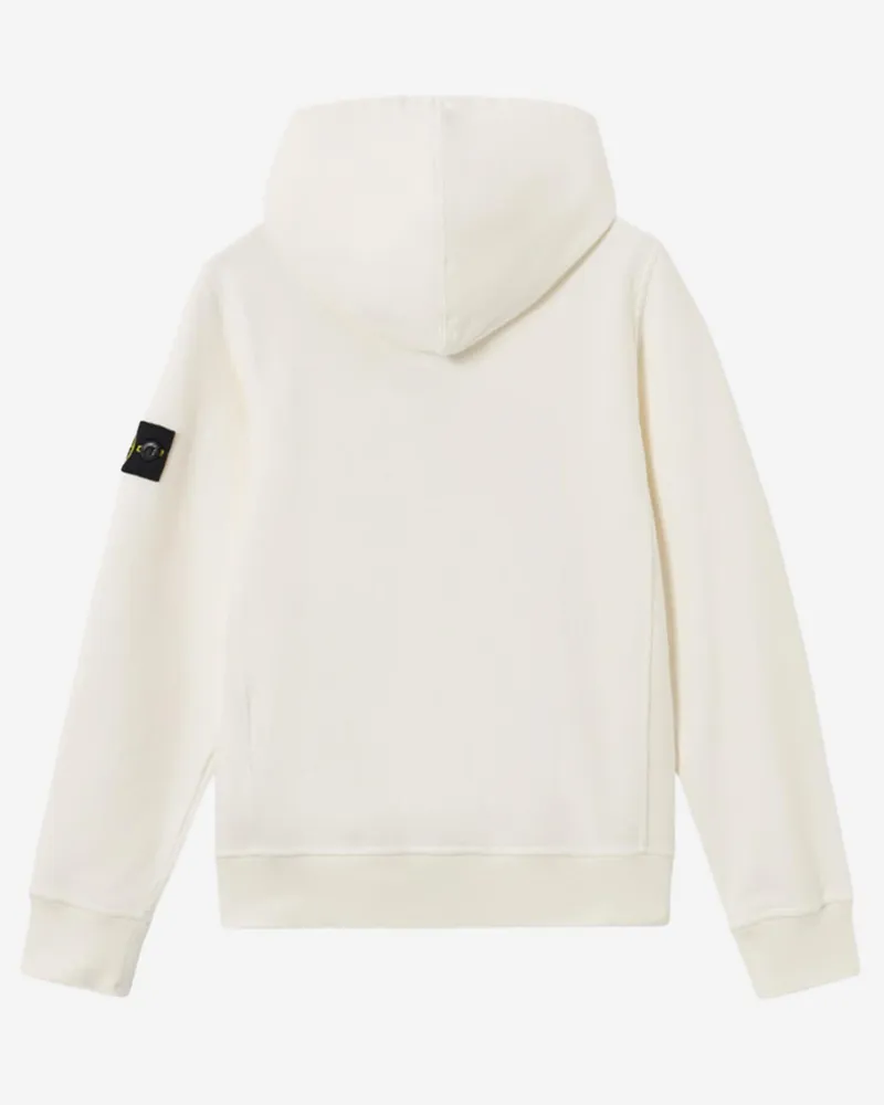 Stone Island Boys' Sweatshirt Cotton With Logo White Hoods & Sweatshirts White