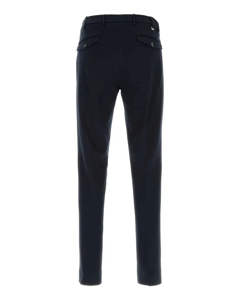 PT TORINO Men's Midnight Blue Stretch Viscose Blend Pant Pantaloni Trousers Navy