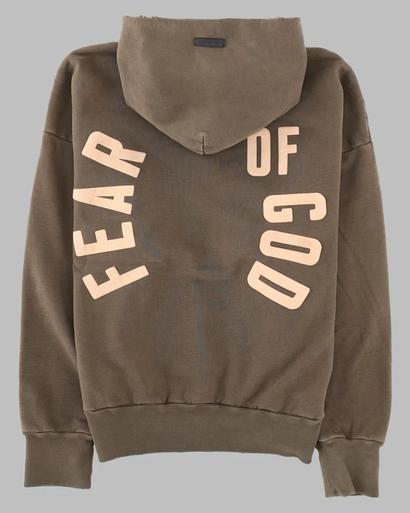 Fear of God Logo Cotton Sweatshirt — Brown Brown