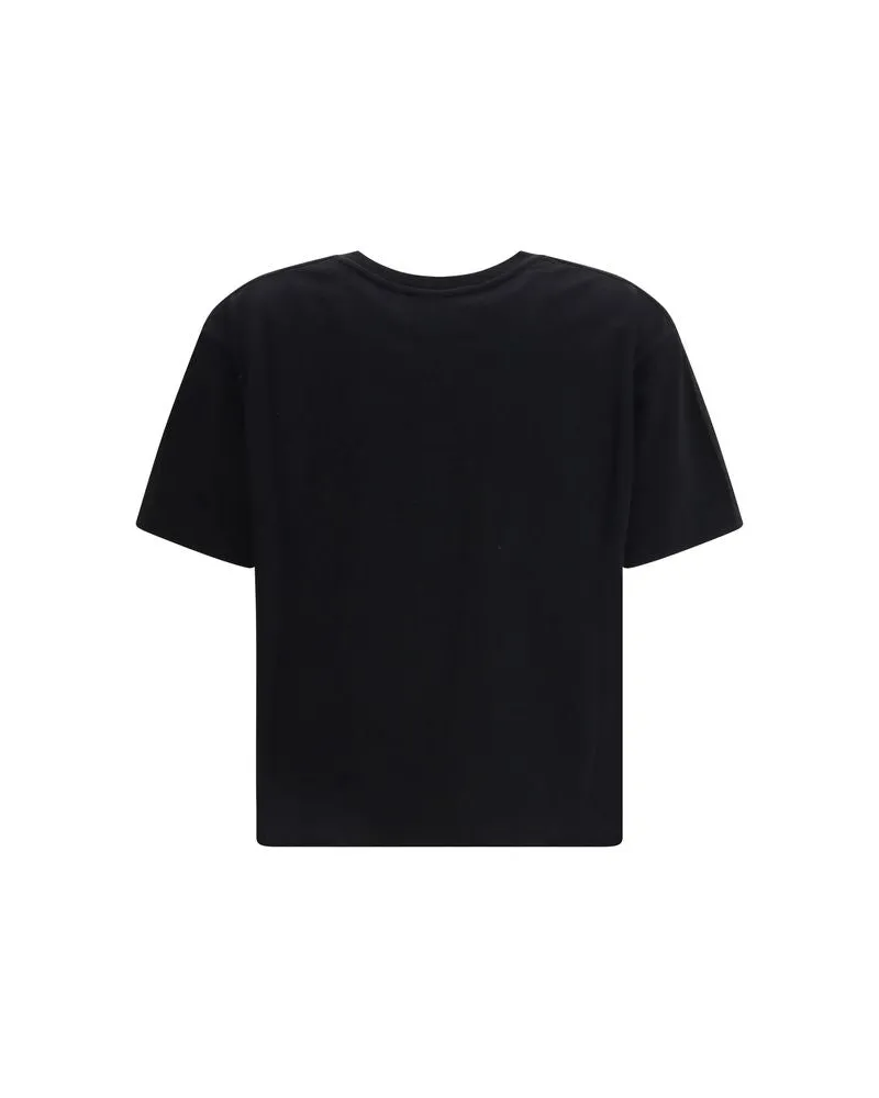 Alexander McQueen Women's Black Cotton T-Shirt Black