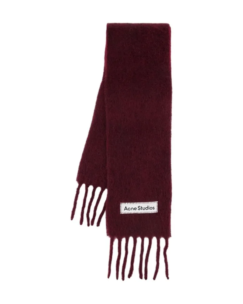 Acne Studios Wool Scarf — Burgundy Burgundy
