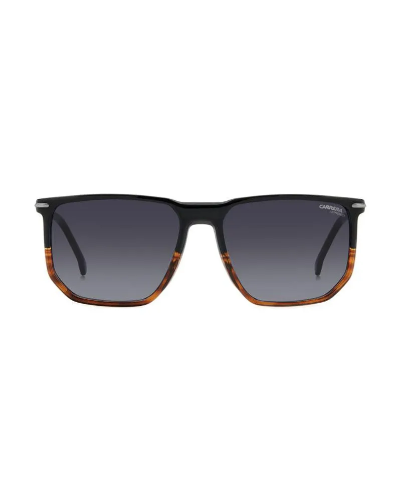 Carrera Square Full Rim Sunglasses — Black Black