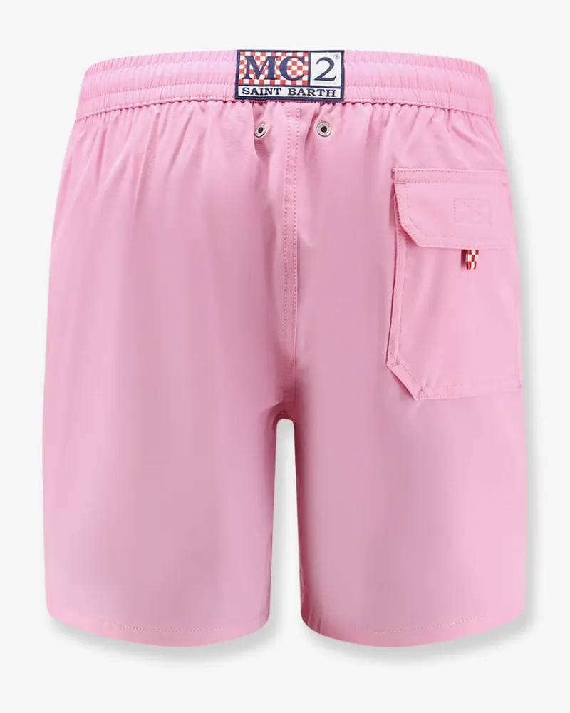 MC2 Saint Barth Men's Swim Trunks Recycled Nylon Pink Shorts Pink