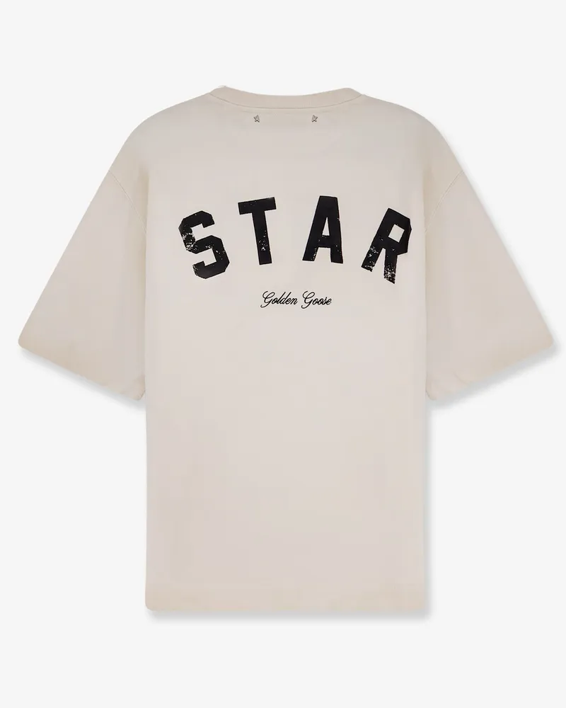 Golden Goose Men's Cotton T-Shirt White T-Shirts And Polos White