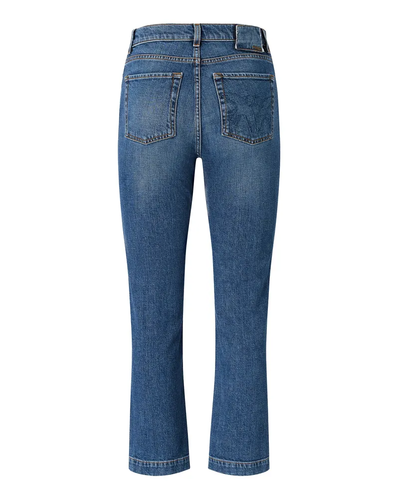 Pinko Women's Jeans Sue Slim Medium Wash Blue