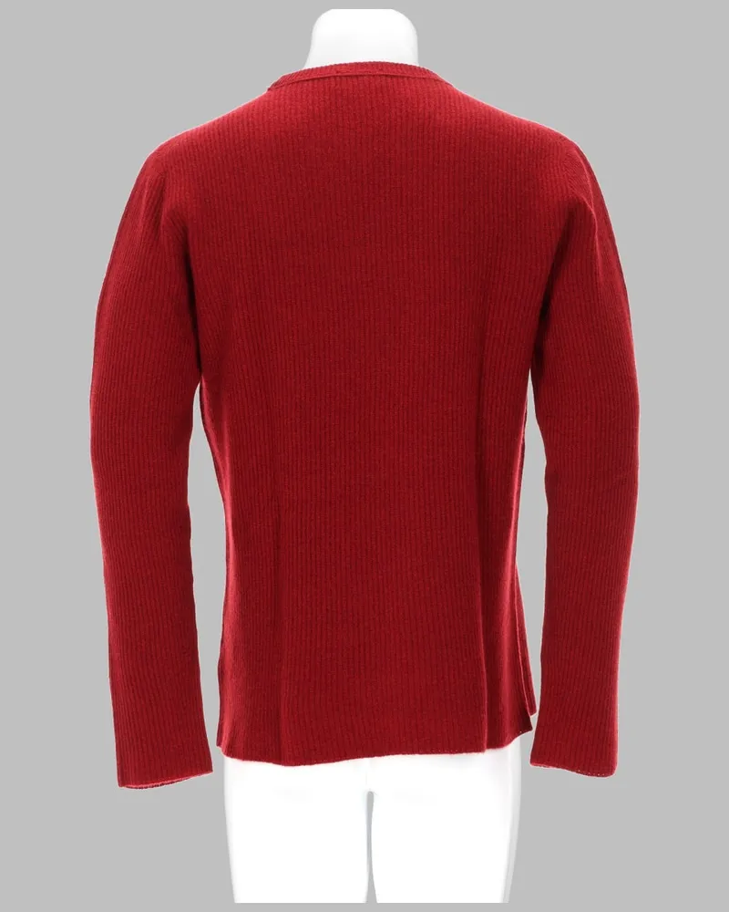 Roberto Collina Cashmere Crew Neck Sweater — Red Red
