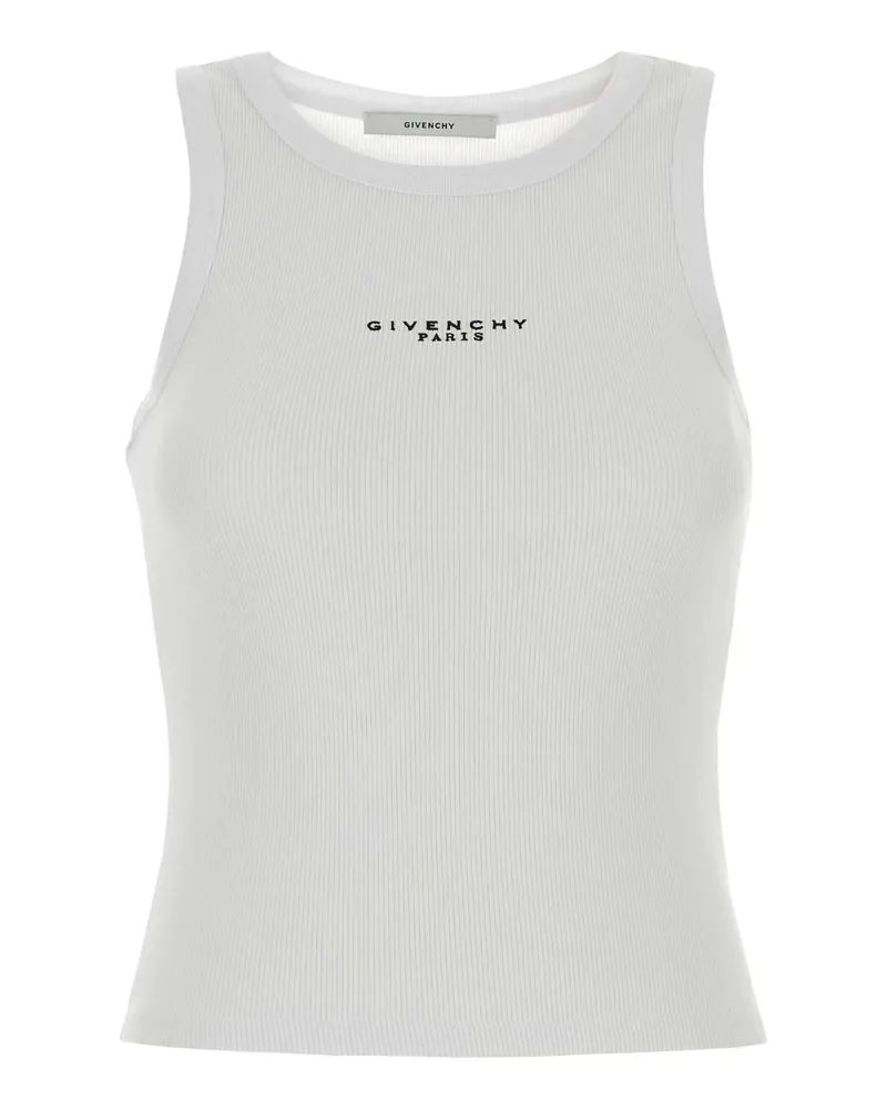 Givenchy Paris Tank Top — White White