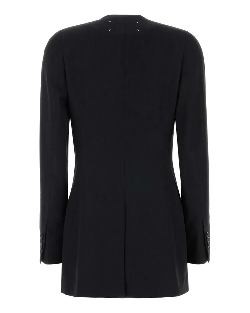 Maison Margiela Women's Virgin Wool Blazer Gray Blazers Gray