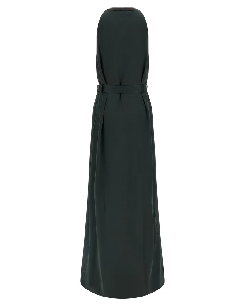 Tom Ford Women's Bicolor Acetate Long Dress Green