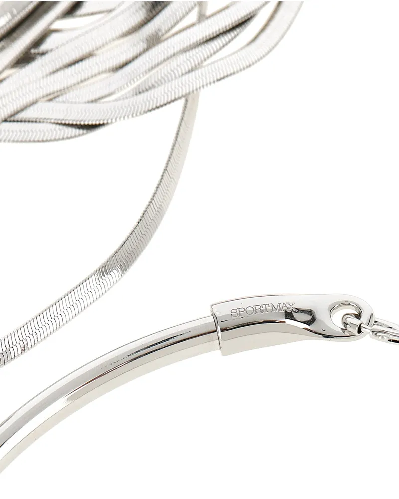 SPORTMAX Necklace — Silver Silver