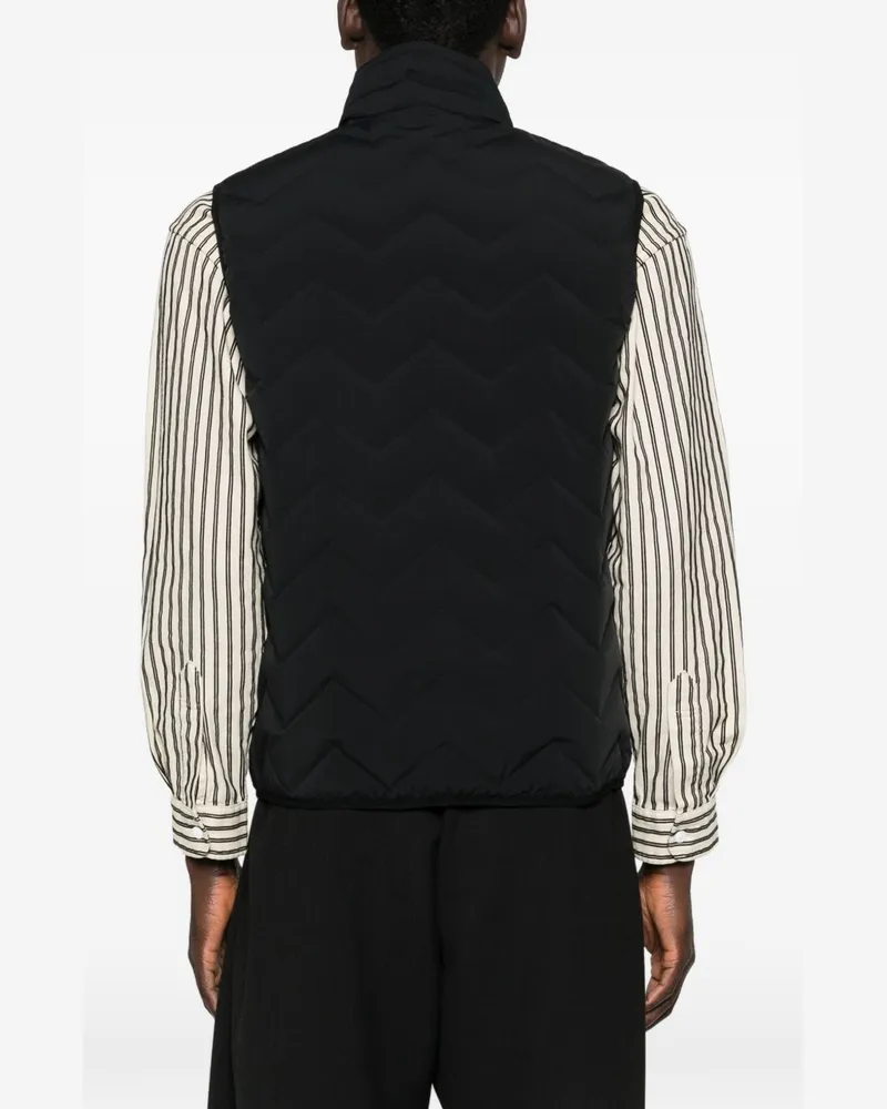 Emporio Armani Down-Filled Nylon Vest — Black Black
