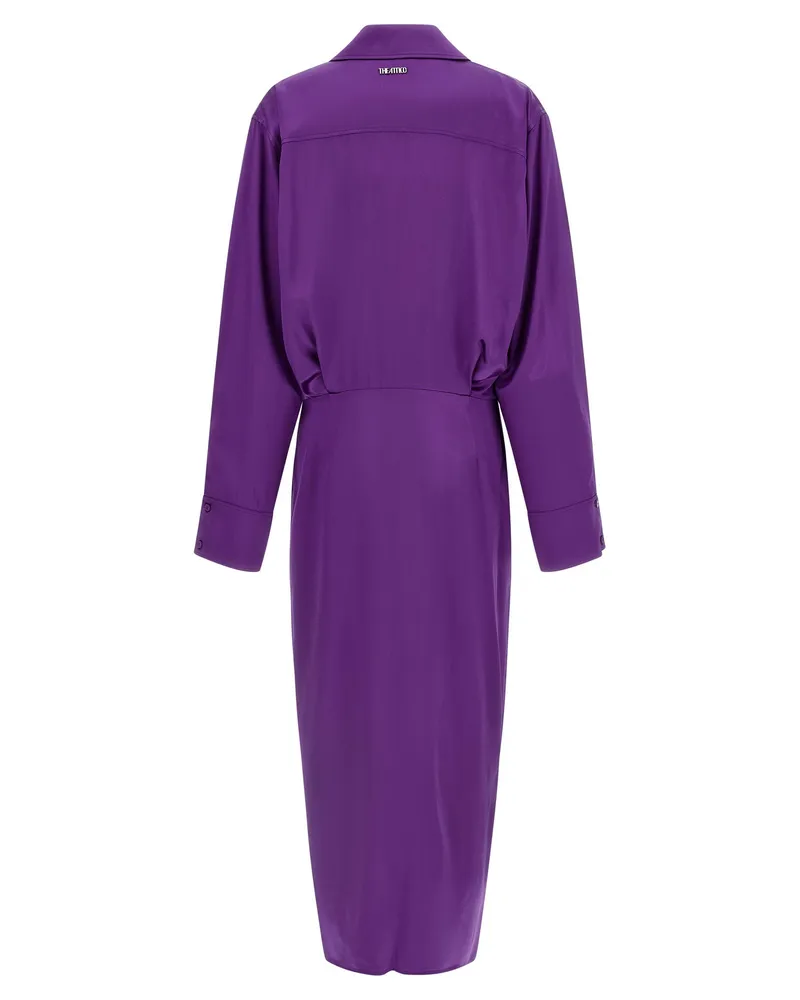 ATTICO Chemisier Dress — Purple Purple