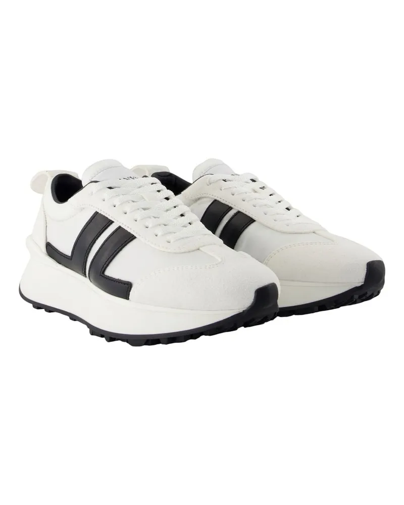 Lanvin Women's Bumpr Sneakers -  Leather White Calfskin Shoes White