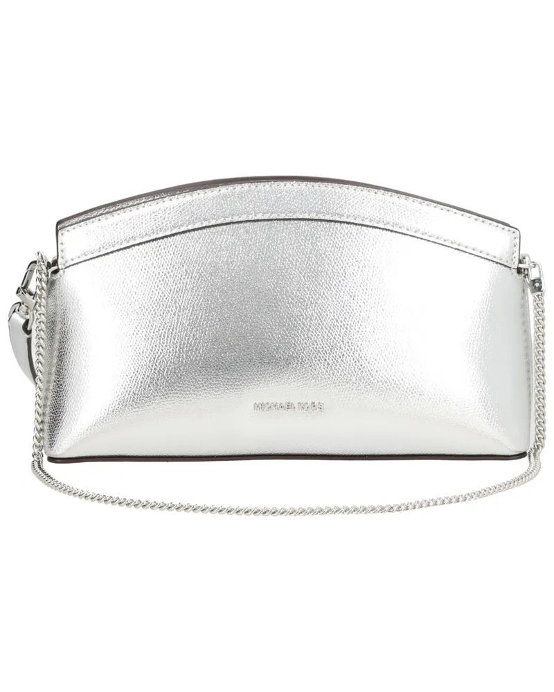 Michael Kors Women's Clutch Athena Silver Shoulder Bags Silver