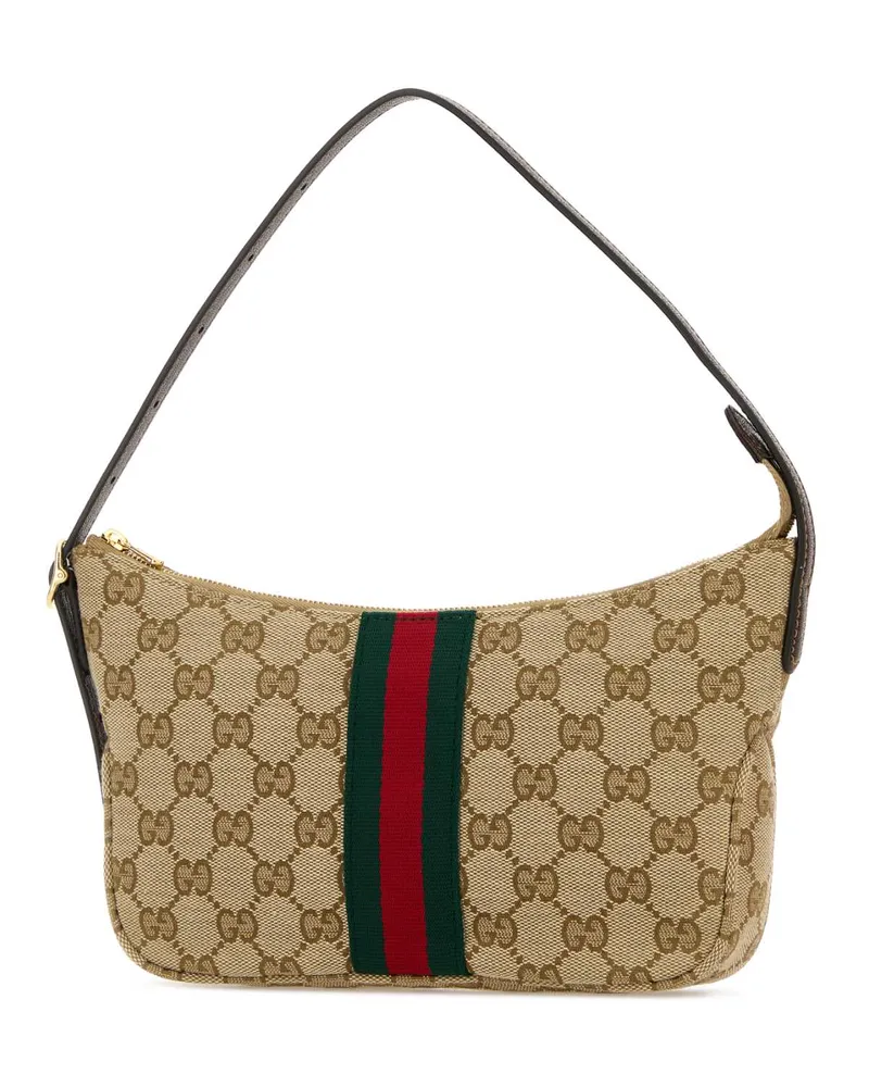 Gucci Men's Gg Fabric Small Lunetta Crossbody Bag Vintsanddkbrovrv Borse A Tracolla Beige
