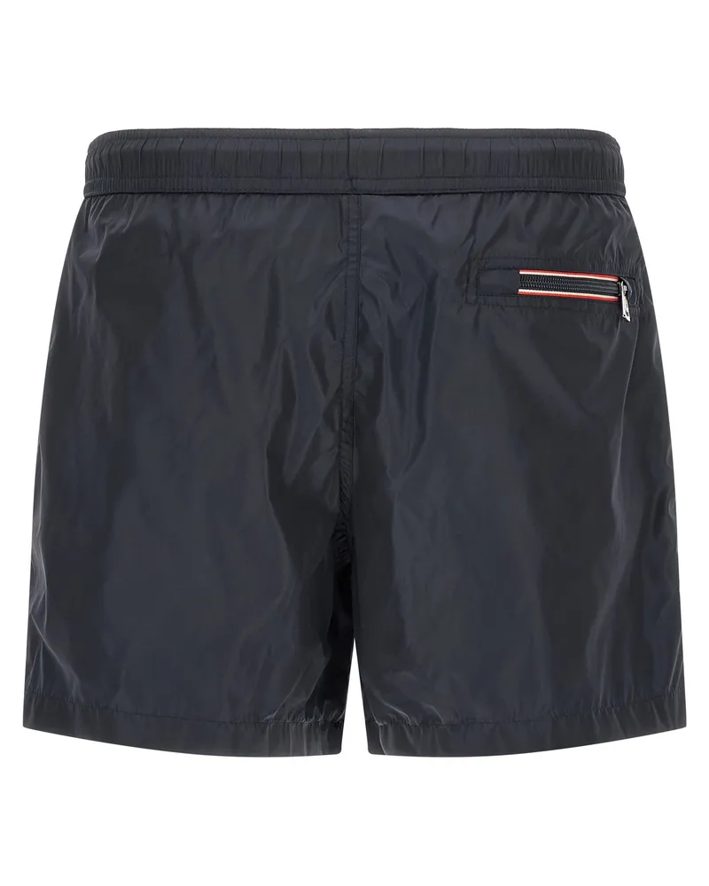 Moncler Men Blue Polyamide Cargo Shorts Navy