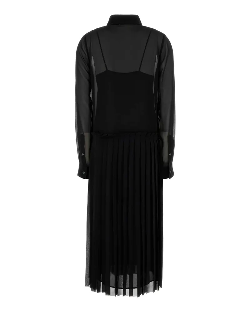 AMI Paris Women's Black Polyester Shirt Dress Abiti Black
