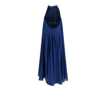 Women's Blue Silk Cocktail Dress