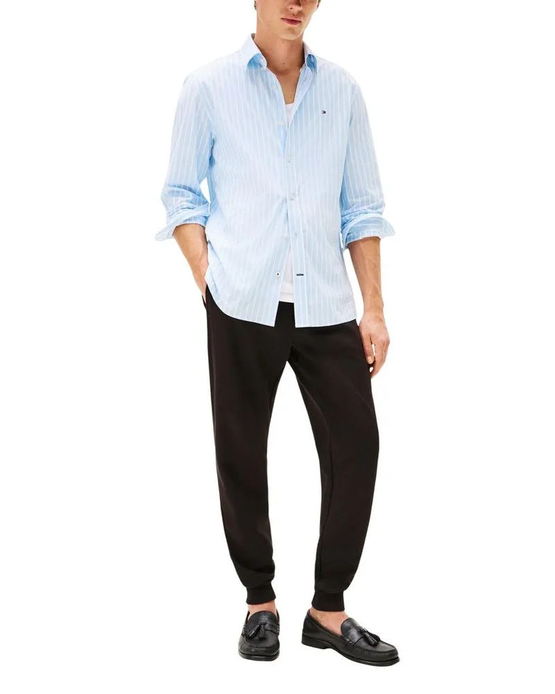 Tommy Hilfiger Cotton-Blend Joggers — Black Black