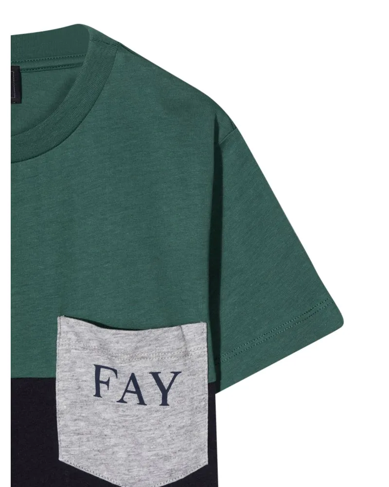 Fay Cotton T-Shirt — Multicolor Multicolor