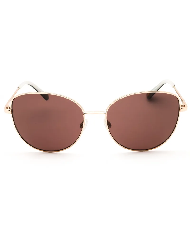 Anne Klein Women's Ak7084 Sunglasses Gold Gold