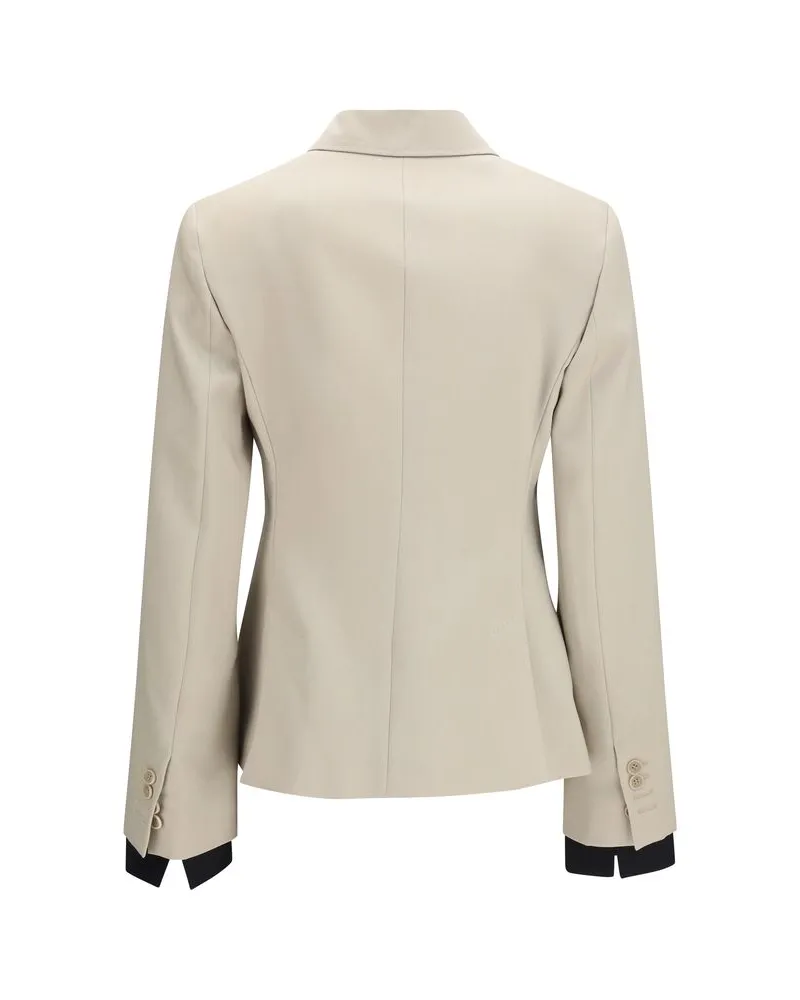 Max Mara Women's Beige Wool Oves Aries Blazer Clothing Beige