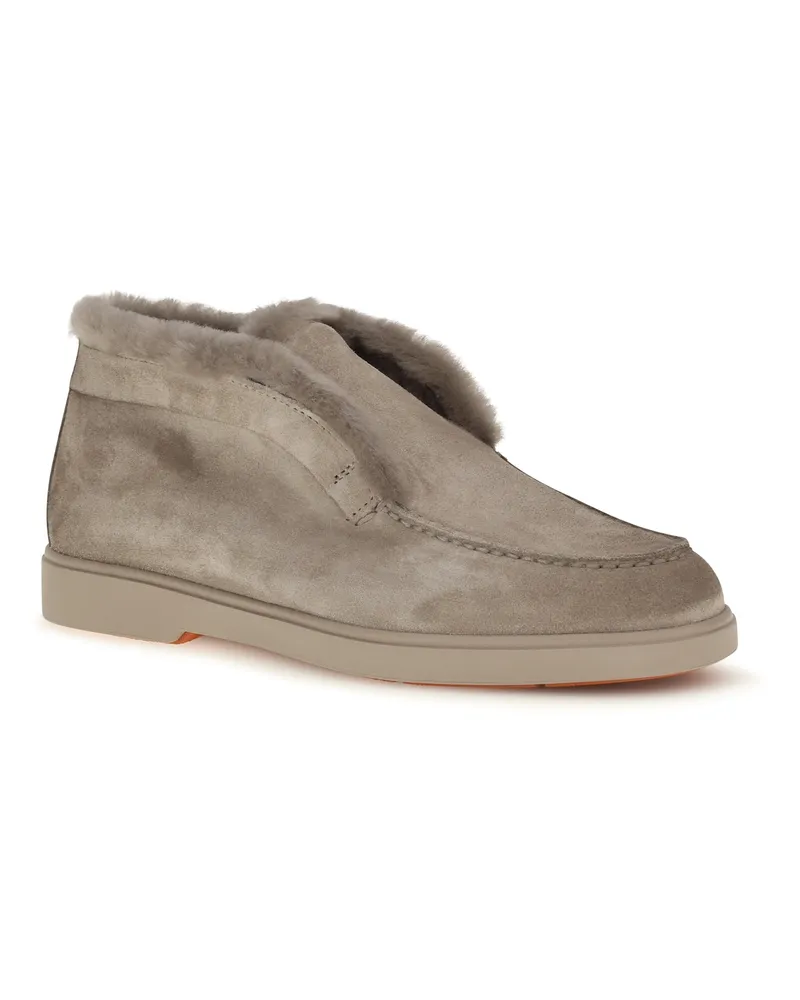 Santoni Fortune Ankle Boot — Beige Beige