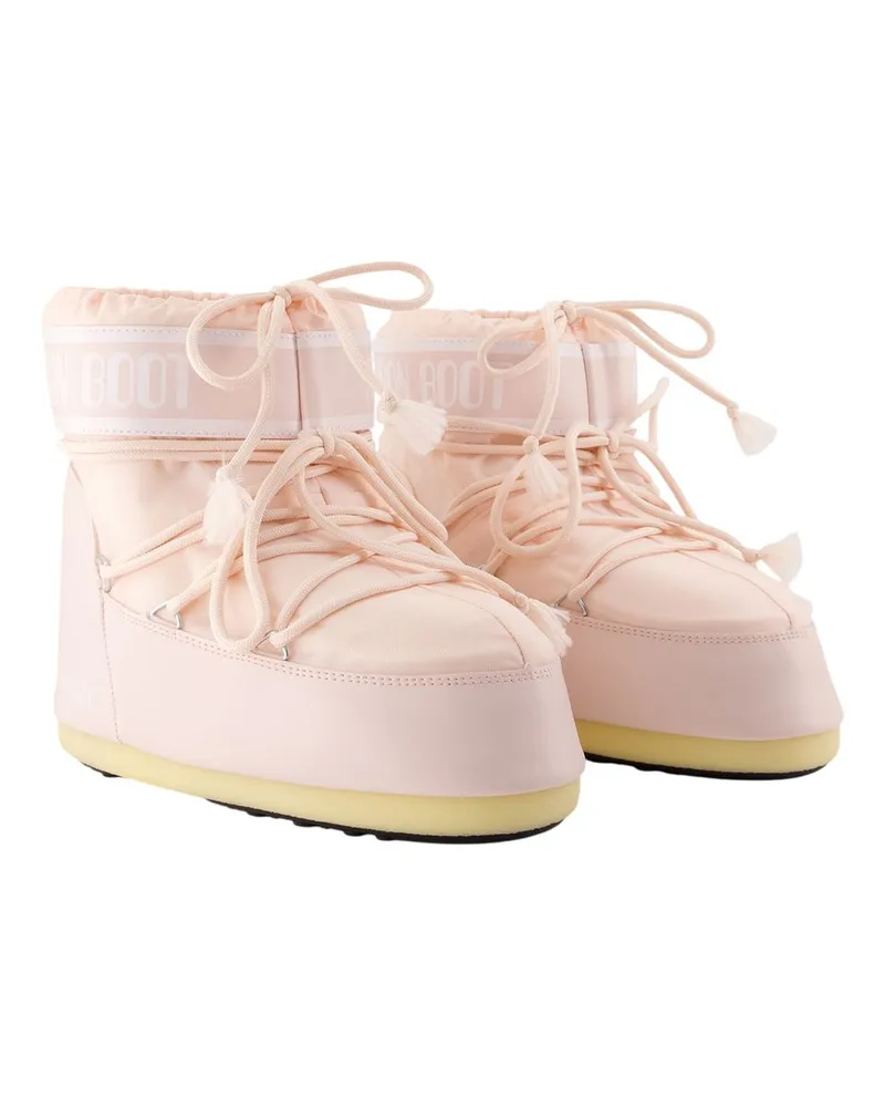 Moon Boot Women's Icon Low Ankle Boots - Moon Synthetic Pink Shoes Ankle-Boots Pink