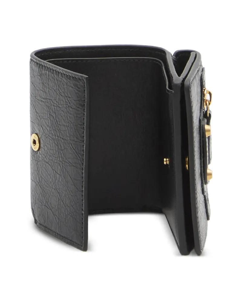 Balenciaga Grained Lambskin Wallet — Black Black