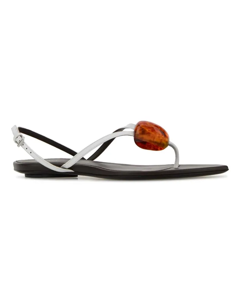 Alaïa Flat Sandals — White White