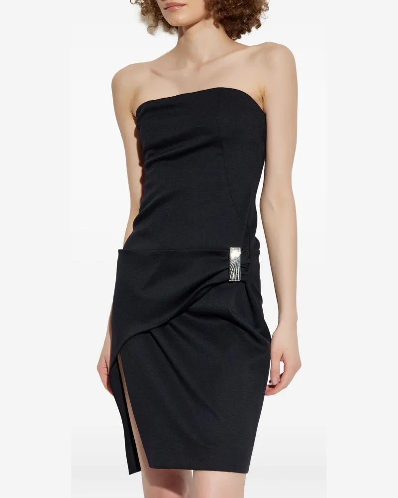 ATTICO Women's Mini Dress Black Virgin Wool Black