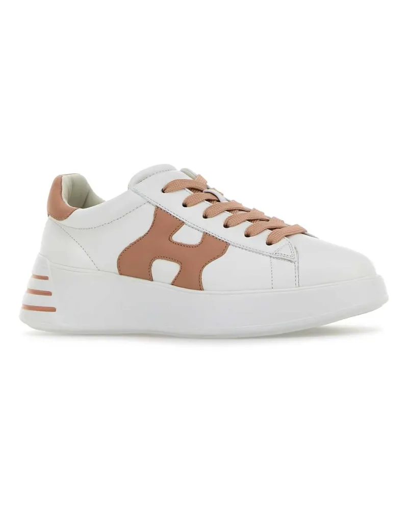 Hogan Women's White Nappa Leather  Rebel Sneakers B001s014 White