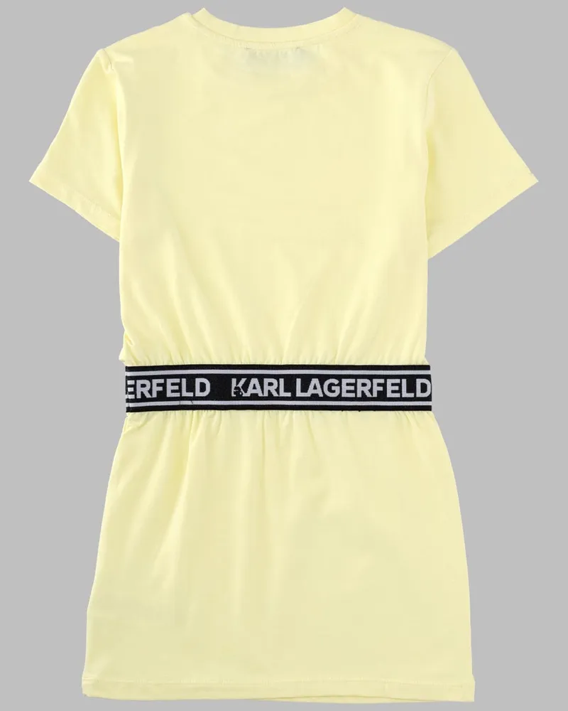 Karl Lagerfeld Cotton-Modal Blend Dress — Yellow Yellow